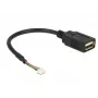 Cable USB DeLOCK 84834 USB 2.0 0,15 m negro