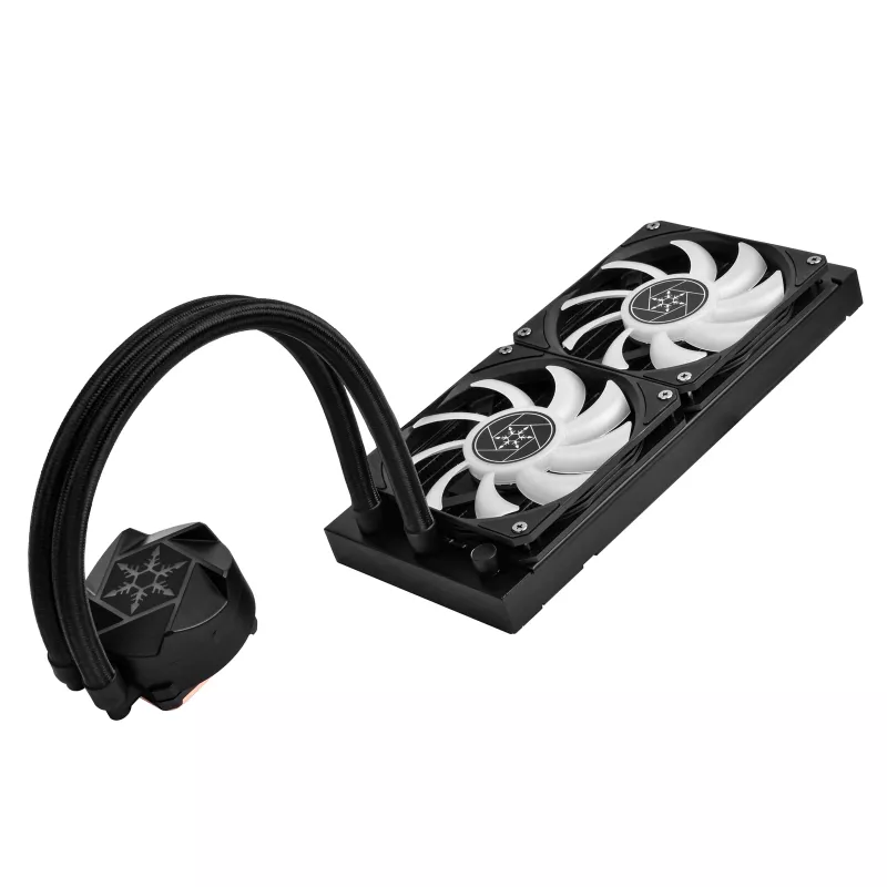 SilverStone VIDA 240 refrigeración líquida AiO delgada, negra - 240mm