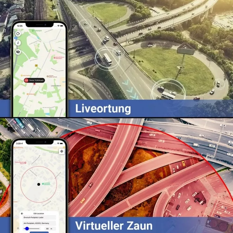 Rastreador GPS YUKAtrack para coche vehículos camión con tarjeta SIM y datos ilimitados localización LIVE en toda Europa