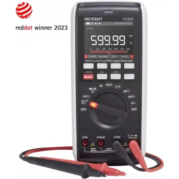 VOLTCRAFT VC891 multímetro digital de mano registrador de datos CAT III 1000 V, CAT IV 600 V visualización (cuentas): 60000 (VC-12884330)