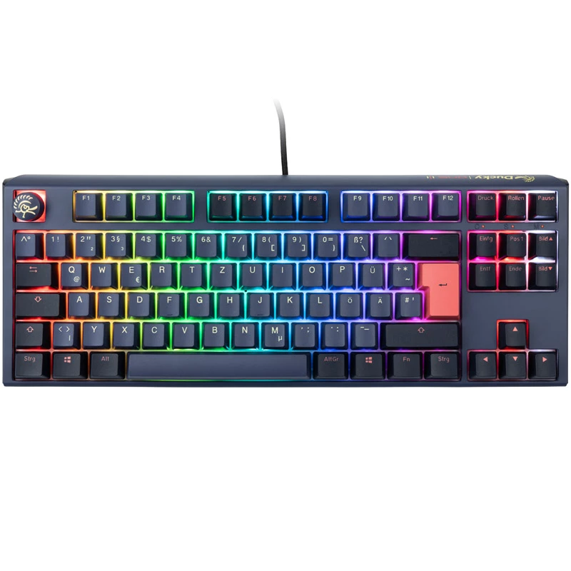 Teclado Ducky One 3 TKL, gaming, USB, azul