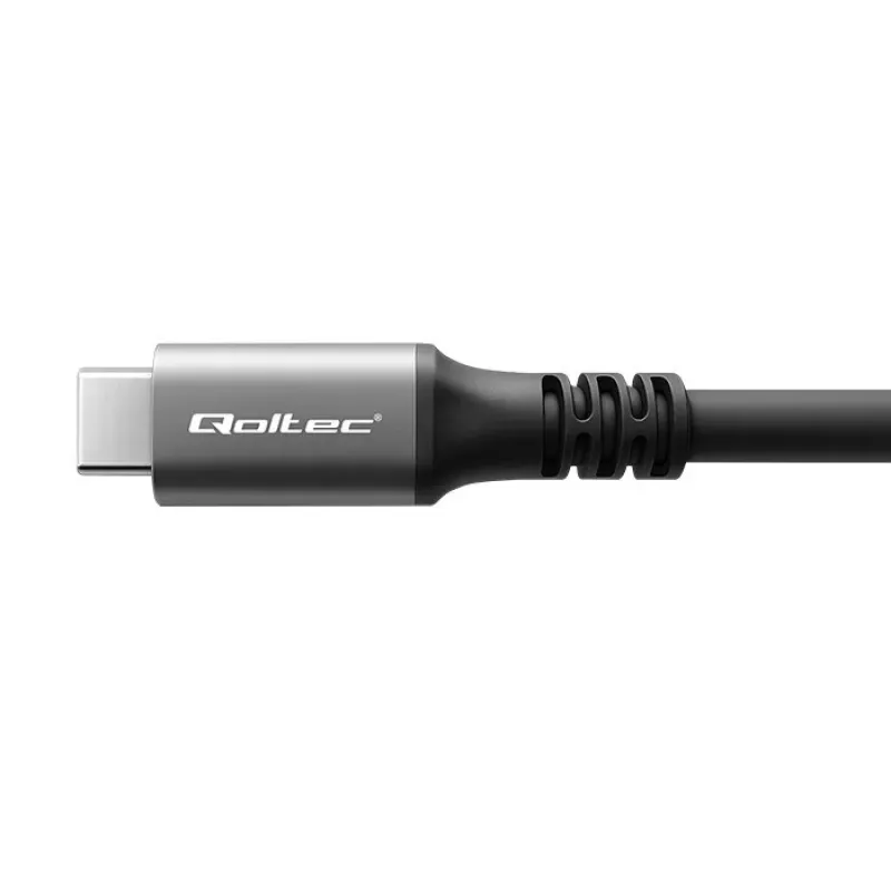 Cable USB-C QOLTEC USB4 240 W para Thunderbolt 3/4, 40 Gbit/s, alimentación 240 W