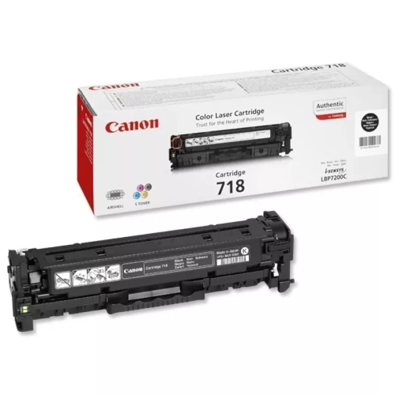 Cartucho Canon 718 negro (2662B002) (SPEC)