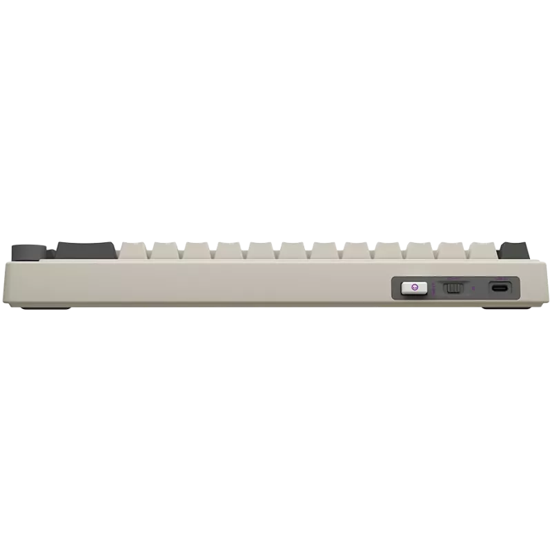 Teclado gaming mecánico inalámbrico LORGAR KBP70MW distribución 65% beige