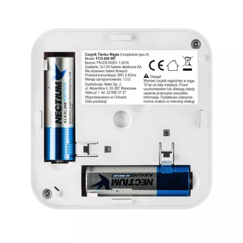 Detector de monóxido de carbono con función de comunicación FCO-850 WF