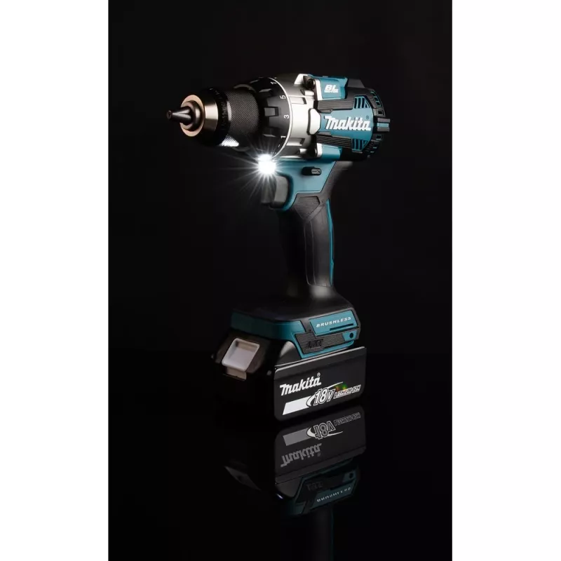 Makita DDF489RTJ Atornillador/atornillador de impacto a batería 1800 rpm Negro, Azul, Acero