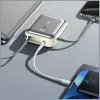 Batería externa portátil Awei C03 20000mAh con salida de 45W y cable USB-A/USB-C integrado