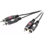 SpeaKa Professional SP-7869760 cable de audio 0,5 m 2 x RCA negro (SP-7869760)
