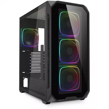 Caja de PC Sharkoon AK5G RGB Midi Tower Negra
