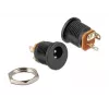 Delock 65503 Conector hembra DC para panel 2,1 x 5,5 mm, versión para soldar, negro