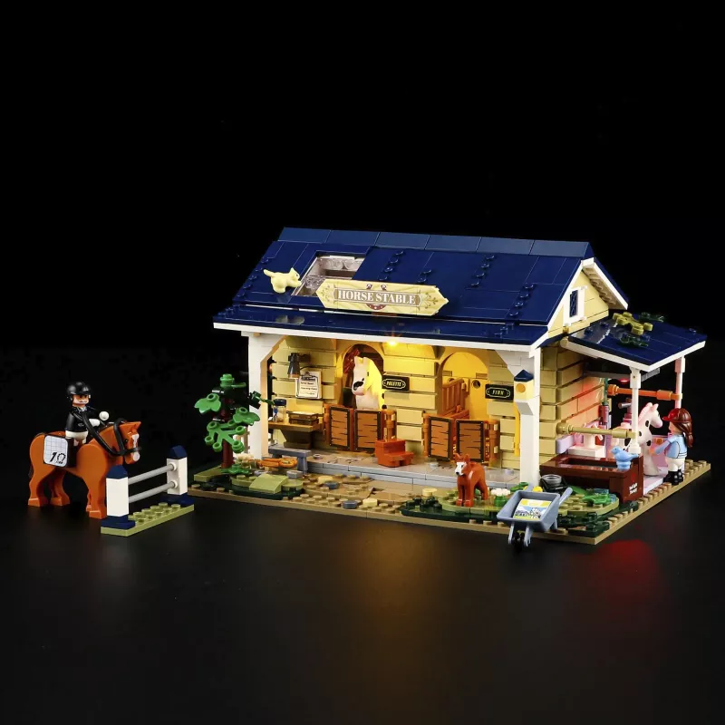 Lumibricks Pferdestall, juguete de construcción