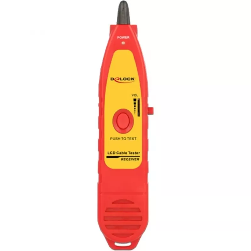 Delock 86109 buscador de cables para el comprobador de cables 86108, rojo/amarillo