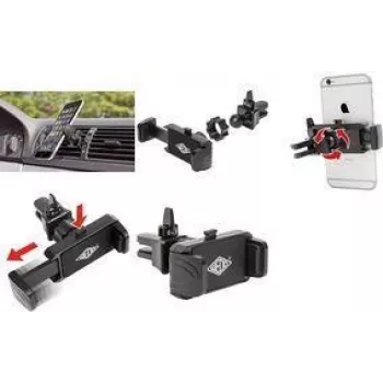 Soporte para smartphone WEDO Clip-it 6006101 — pinza ajustable, negro