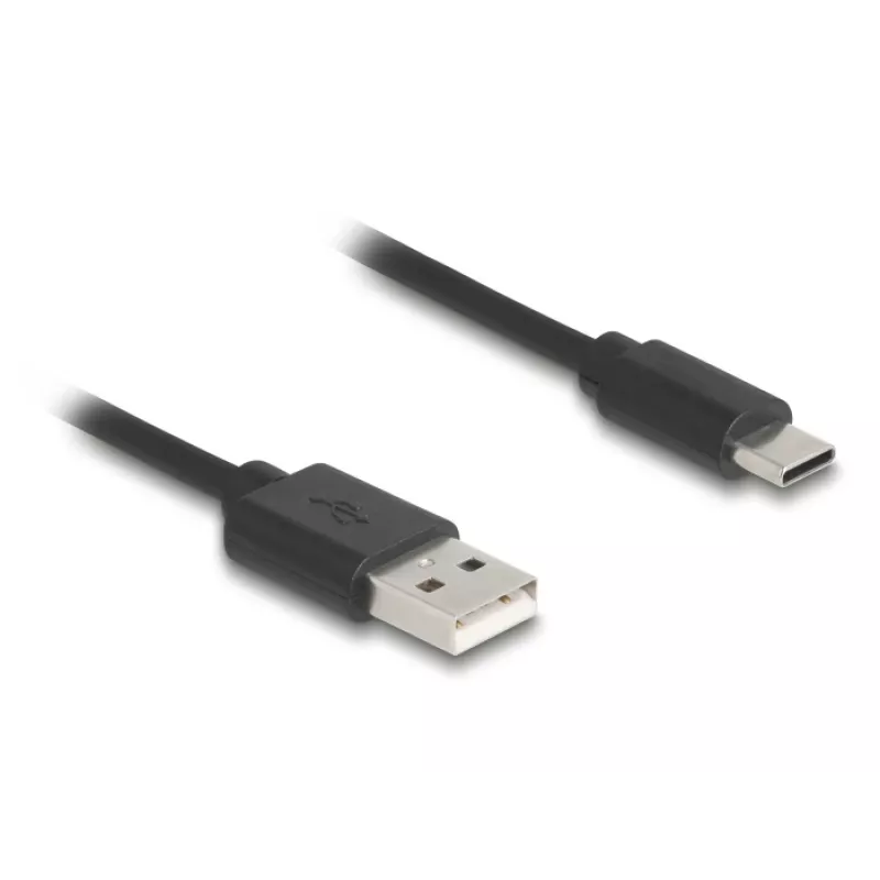Cable USB DeLOCK USB 2.0 0,75 m USB A USB C Negro 90368