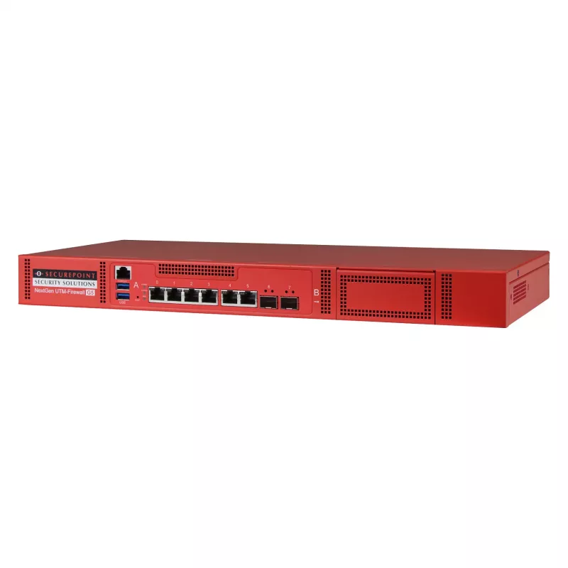 Securepoint RC300S G5 Security UTM Appliance, 13 Gbit/s, 1,5 Gbit/s, 100 usuarios, AES, cableado, RJ-45