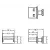 Tapa protectora de conector hembra USB Type-A DeLOCK 64009