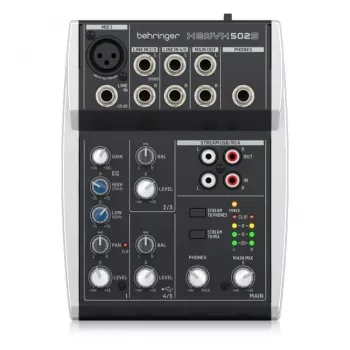 Behringer XENYX 502S - mezclador de audio analógico