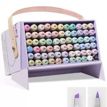Rotuladores de doble punta Arrtx LC303663 — 66 colores pastel, rotuladores de dos puntas