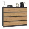 Cómoda Topeshop M8 120 ANT/ART KPL