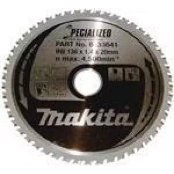 Makita Specialized - Hoja de sierra circular - para metal - 136 mm - 50 dientes (B-33641)
