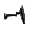 Ergotron 200 Series - kit de montaje (brazo de pared) - para monitor - 1 prolongador - acero - negro - tamaño de pantalla: hasta 81,3 cm (hasta 32 pulgadas)