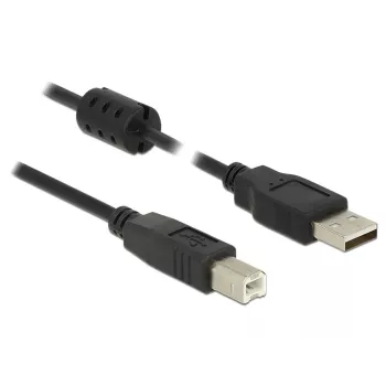Cable USB DeLOCK 2m USB 2.0-A USB 2.0-B Negro