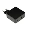 Fuente de alimentación para portátil IBOX IUZ65WA, AC/DC automática 100–240V → 18,5–20,5V, 65W, 1×USB, negra