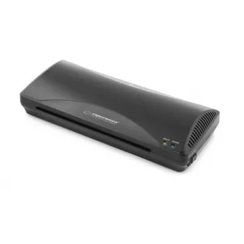 Plastificadora en frío/caliente ESPERANZA EFL001 — A4, ancho máx. 24 cm, funda 80–125 µm, 250 mm/min, grosor 0,6 mm