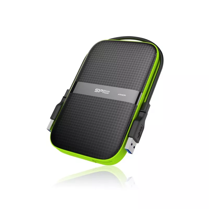 SILICON POWER Armor A60 - disco duro - 5TB - externo (portátil) - 2.5 (6,4 cm) - USB 3,1 Gen 1 - negro (SP050TBPHDA60S3K)