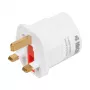 Fuente de alimentación IBOX iaukeu cargador de red con conectores intercambiables UK (tipo G) y EU (tipo E), 100–240 V 50/60 Hz, 7,5 A, blanco