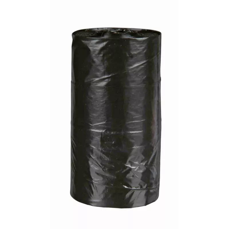 Bolsas para excrementos Trixie Poop Bags 2332, plástico, negro, 4 rollos × 20 uds. (80 bolsas)