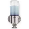 Dispensador con soporte de pared simplehuman 1 ud., acero inoxidable cepillado