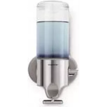 Dispensador con soporte de pared simplehuman 1 ud., acero inoxidable cepillado