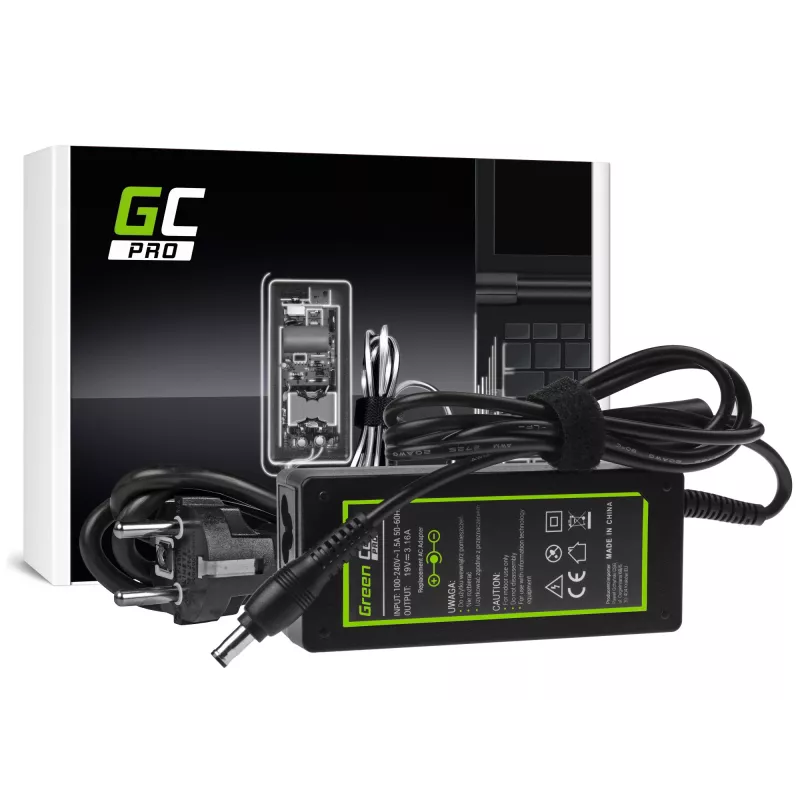 Fuente de alimentación/adaptador Green Cell AD20P interior 60 W negro