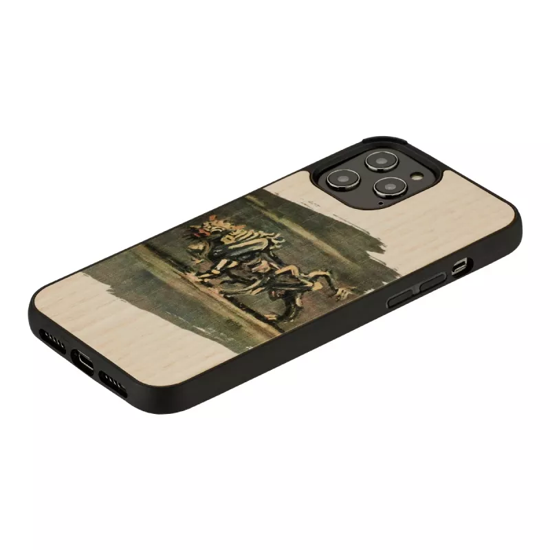Funda para móvil Man and Wood para iPhone 12 / 12 Pro — motivo de toro blanco