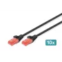 Cable de red Digitus CAT 6 U/UTP 0,5m RJ-45 negro