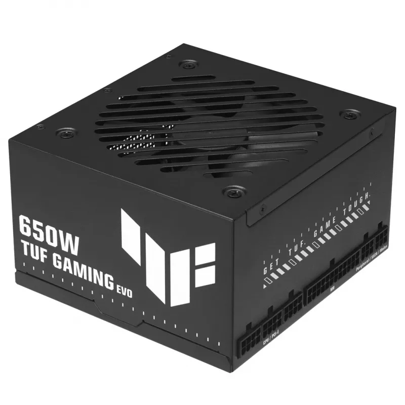 Fuente de alimentación ASUS TUF GAMING 650B EVO — 650 W, 20+4 pines ATX, 80 PLUS Bronze, Negra
