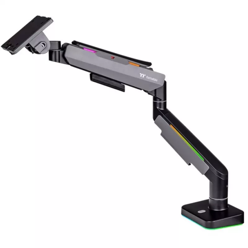 Thermaltake GEA-MSR-SMSBLK-01 soporte para monitor 124,5 cm 49 pulgadas de mesa negro gris