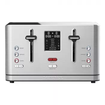 Tostadora Gastroback Design Digital 4S 4 rebanadas 1900 W acero inoxidable