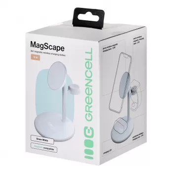 GREEN CELL CARGADOR INALÁMBRICO MAGSCAPE BLANCO