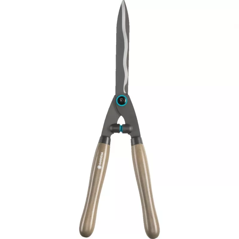 Tijeras cortasetos Gardena NatureCut, 23 cm, negro/madera