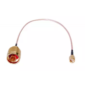 Cable pigtail de antena Extralink PIGTAIL RP-SMA/N-MALE MIMOSA, RP-SMA (hembra con pin) a conector N, 1 m