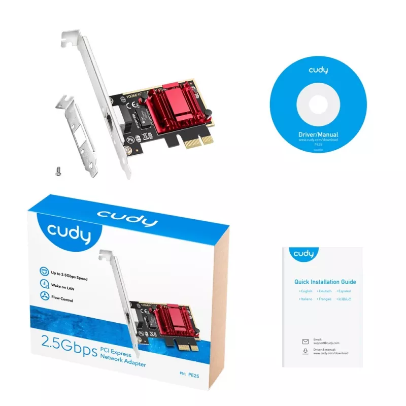 Tarjeta de red Cudy PE25 interna Ethernet