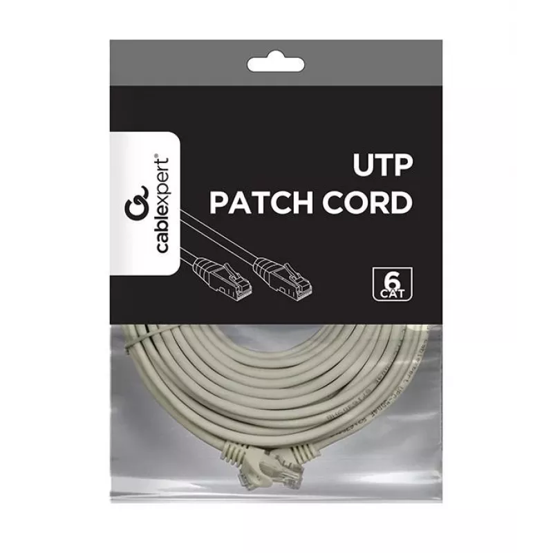 Cable de red Gembird PP6U-20M Cat6 U/UTP 20 m RJ-45 gris