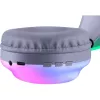 Defender FreeMotion B651 63651 auriculares inalámbricos supraaurales, Bluetooth 5.3, retroiluminación RGB, 20–20000 Hz, 105 dB, USB-C, AUX, blancos
