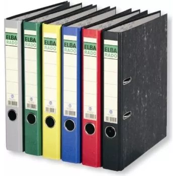 ELBA Archivador ELBArado 100022597 DIN A4 50 mm cartón gris (100022597)