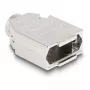 Pasacables DELOCK carcasa D-Sub de 9 pines (conector macho/hembra) plateado plástico, 31×46×16 mm
