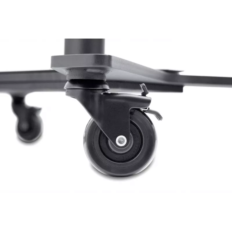 EDBAK TR51c-B carro para pantallas planas de 37–60 pulgadas, VESA hasta 600x400, altura regulable, carga máx. 80 kg, negro
