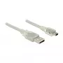 Cable USB DeLOCK 83909 5 m USB2.0-A Mini-B transparente