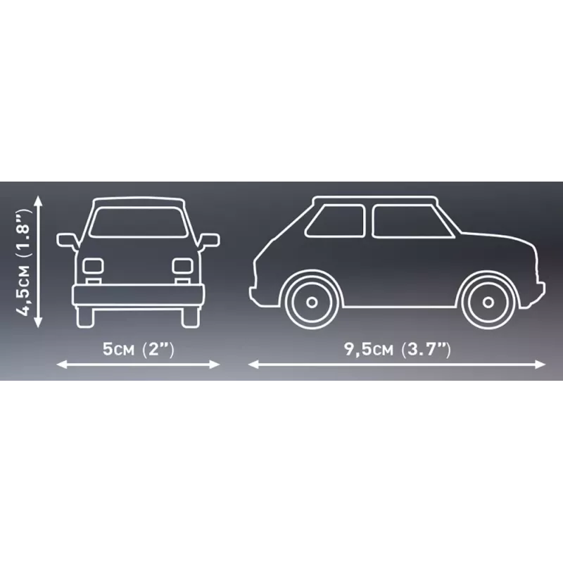 Set de construcción Cobi Youngtimer Collection Fiat 126p el 24531 — 150 piezas